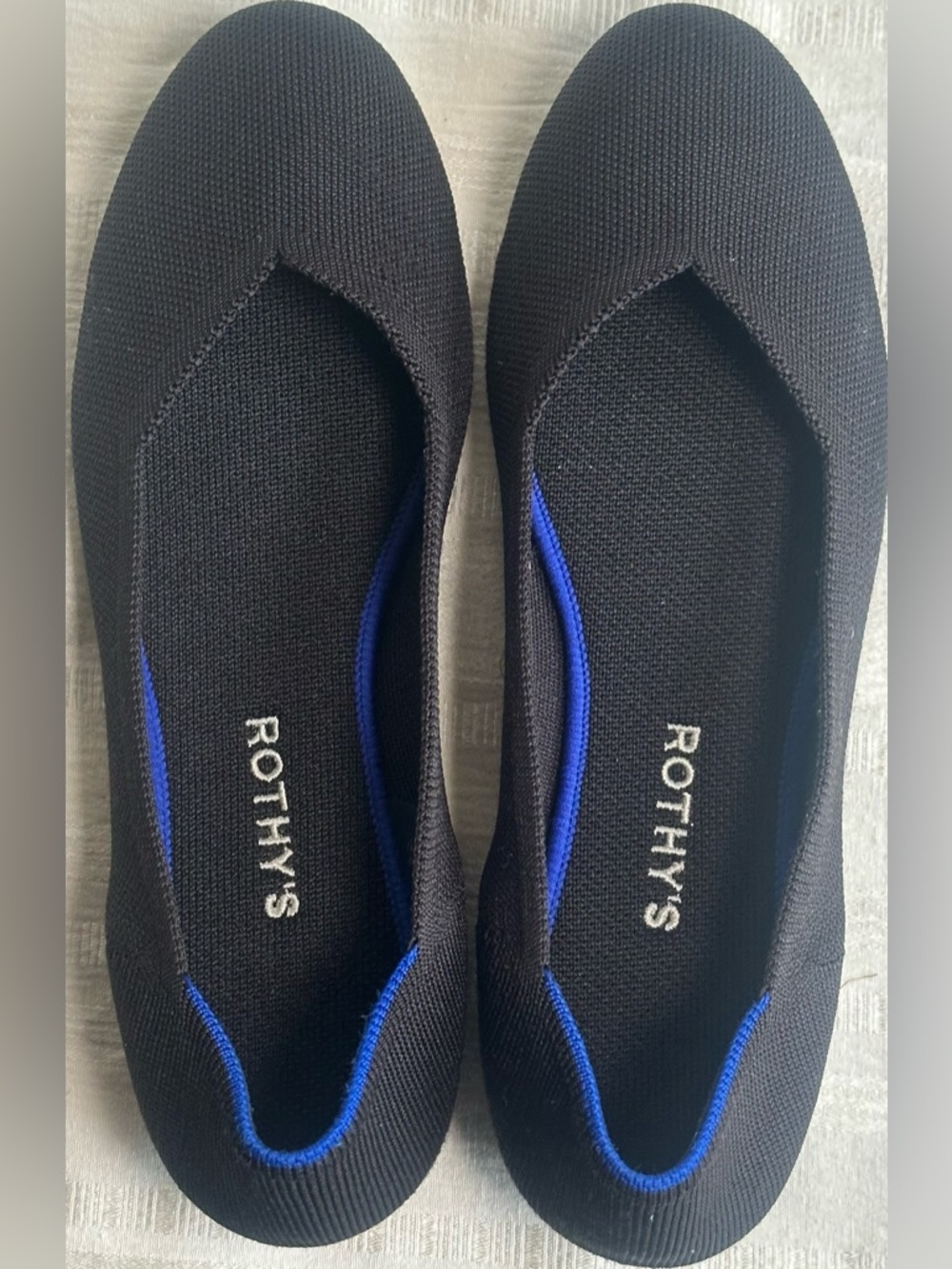 Rothy’s Black Ballet Flats Size 11 Washable Knit Comfort Shoes